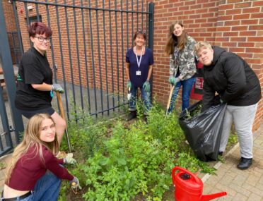 Green-fingered students start planting project to brighten UTC outdoor space cover image
