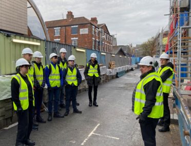 Sixth form students learn importance of health and safety during tour of Ron Dearing UTC’s expansion site cover image